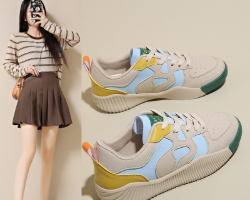 真皮輕便跑步鞋